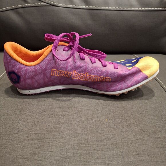 New Balance MD500 V8 Racing Track Spikes Shoes Purple Yellow Men Size 7.5 main image 8